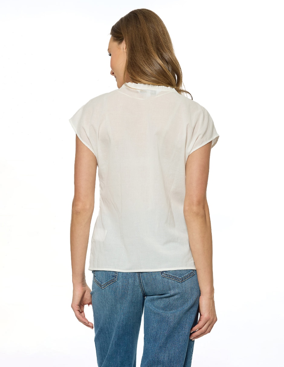 Blusa sin manga para mujer 4