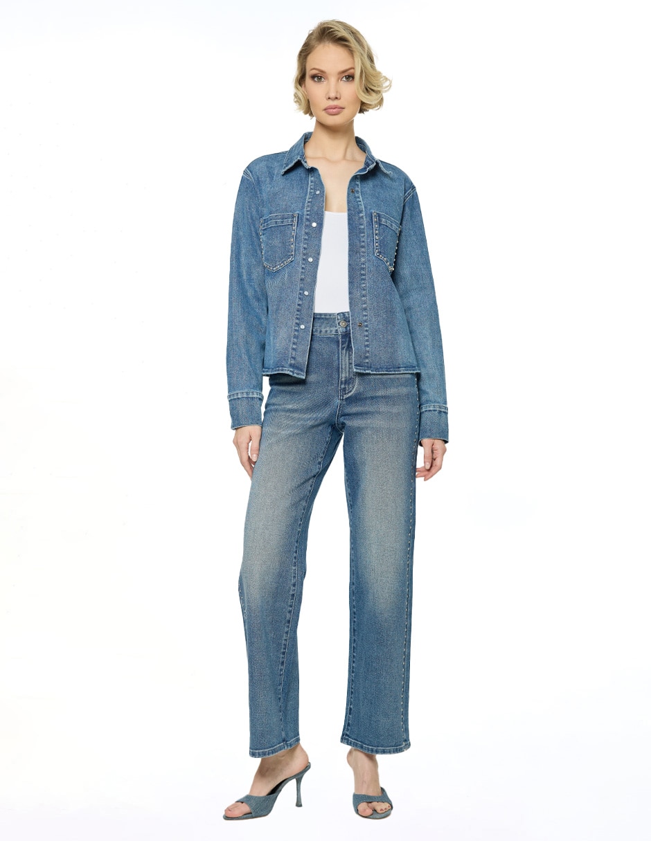 Blusa camisera manga larga para mujer 2