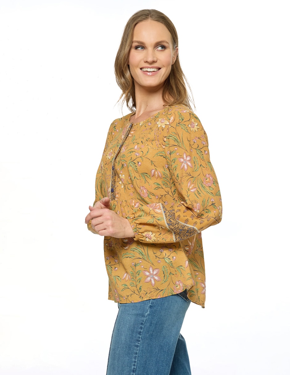 Blusa manga larga para mujer 3
