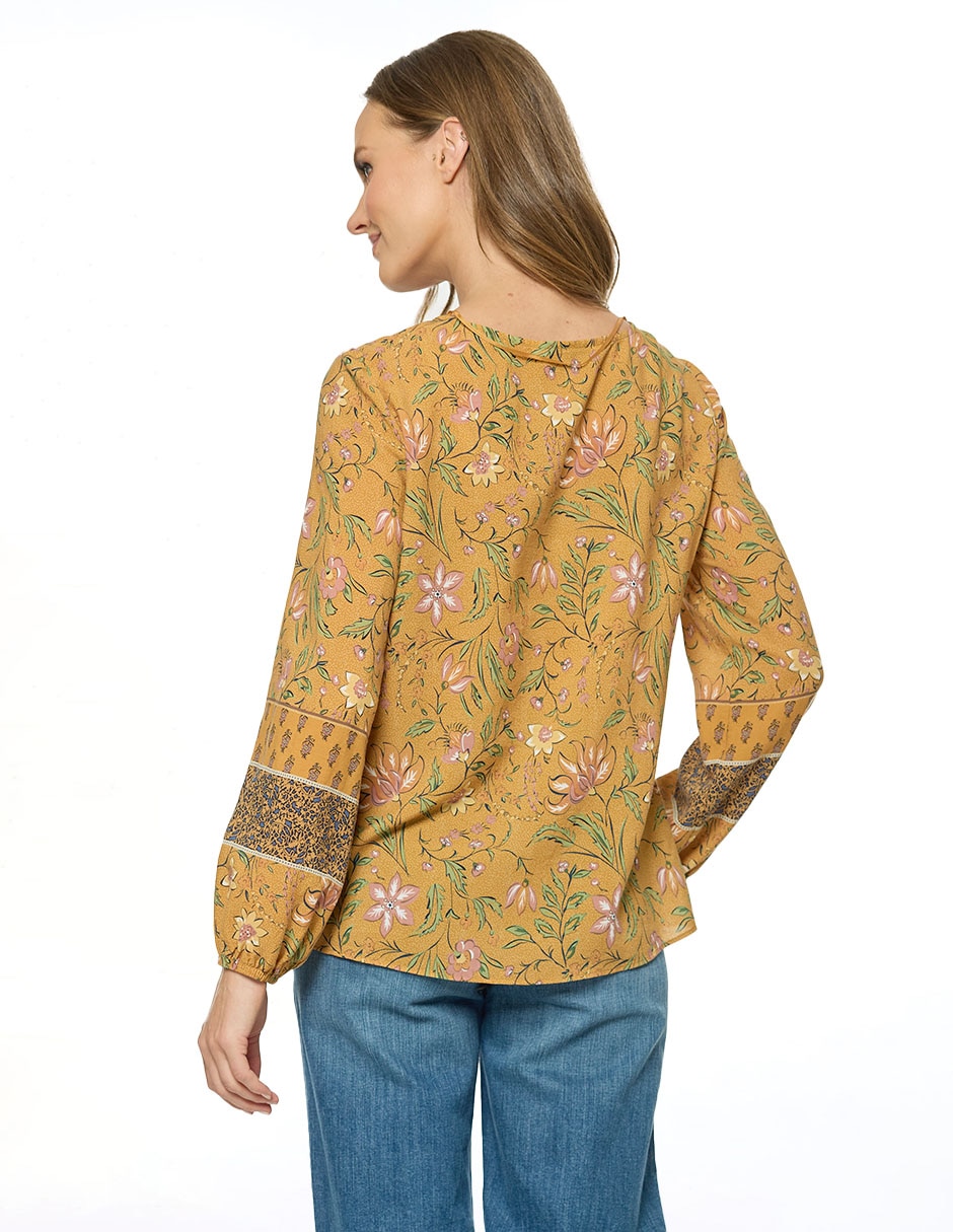 Blusa manga larga para mujer 4