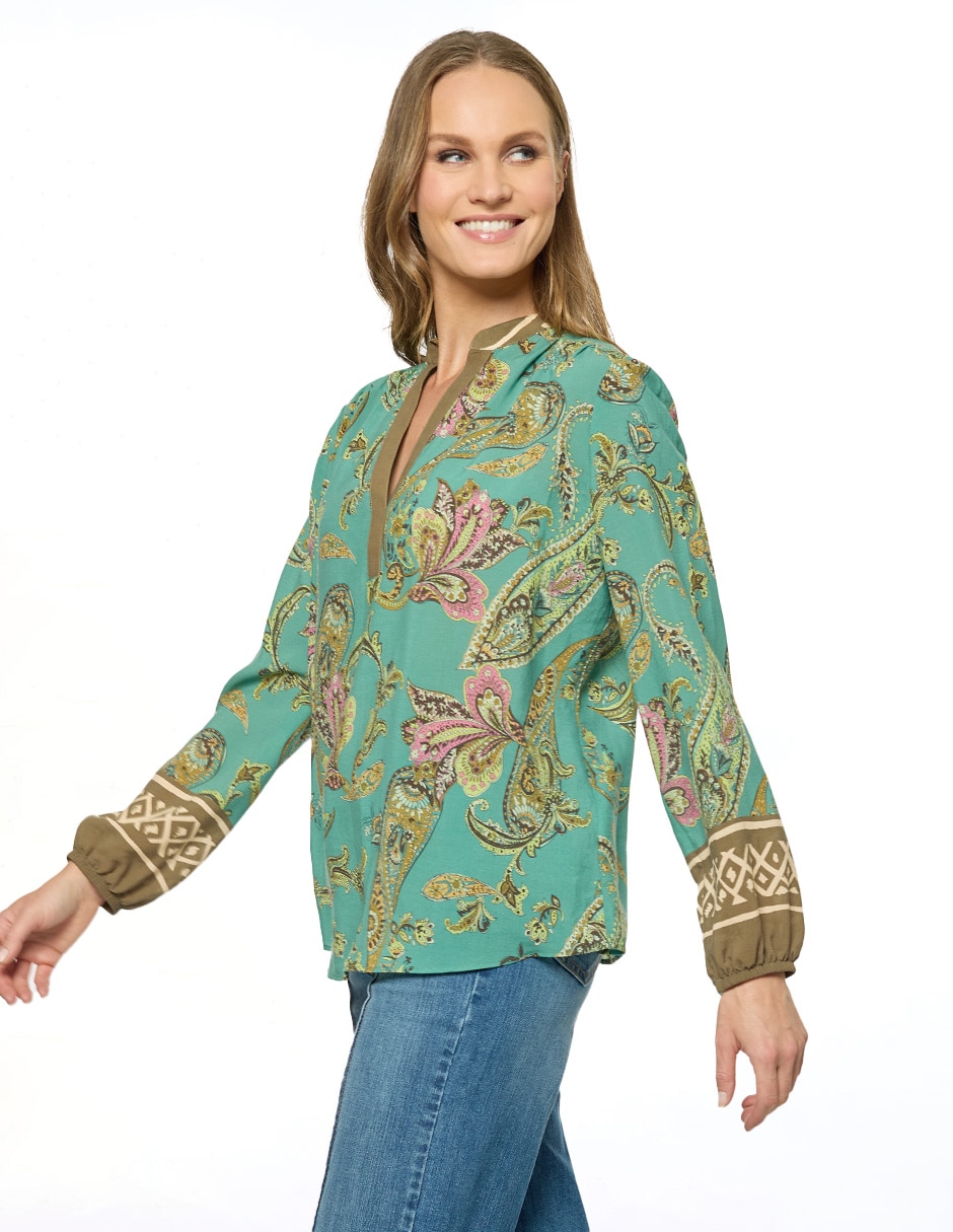 Blusa manga larga para mujer 3
