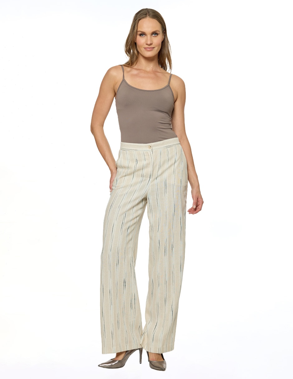 Pantalón de vestir amplio para mujer 2