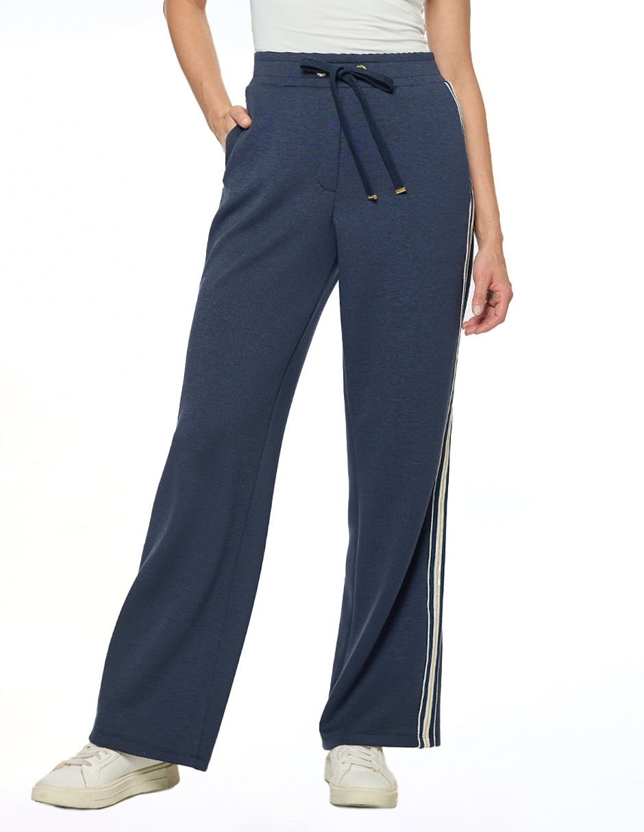 Pants regular con jareta para mujer