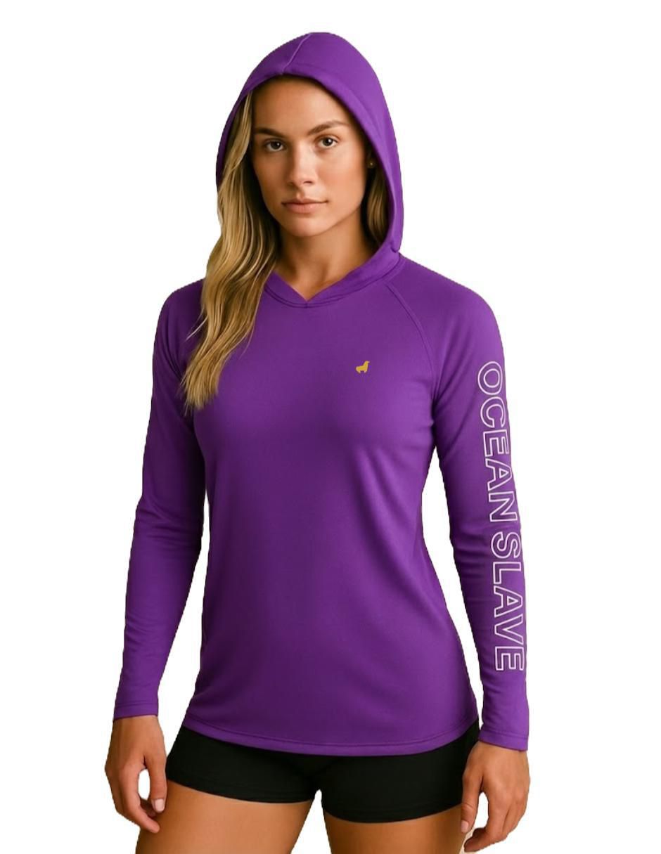 Playera manga larga Sailing Fit con protección UV 50+ cuello redondo para mujer 5