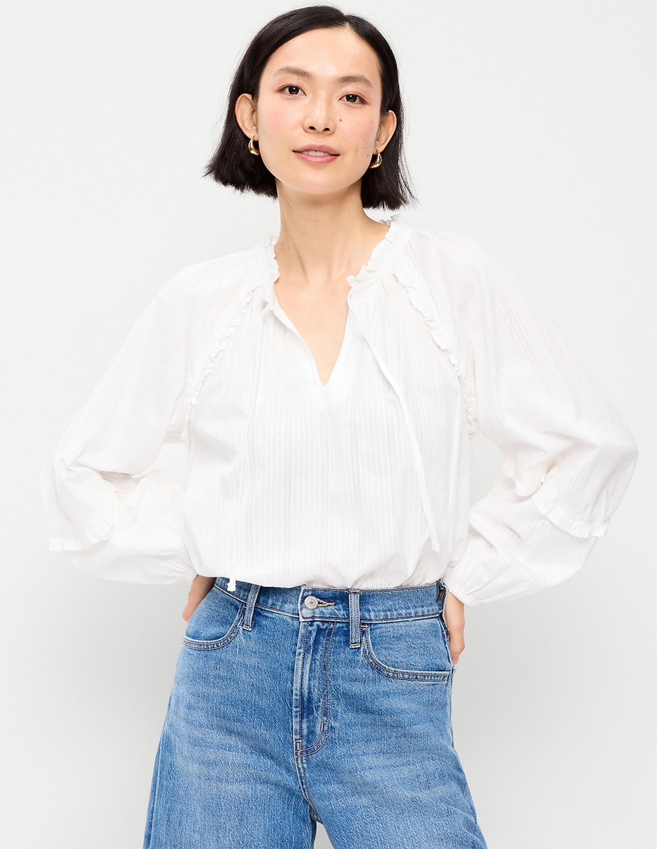 Blusa manga larga para mujer