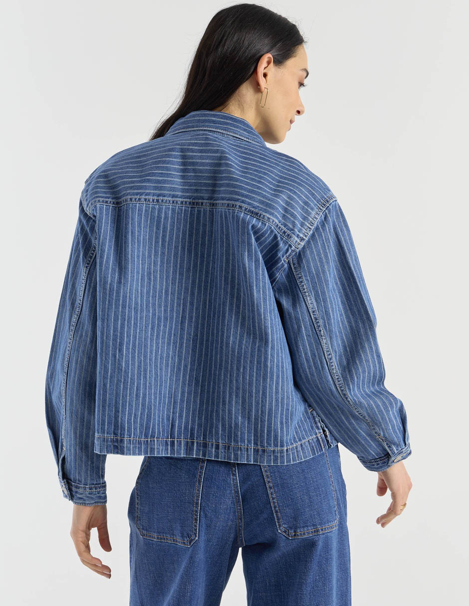 Chamarra denim de algodón para mujer 6