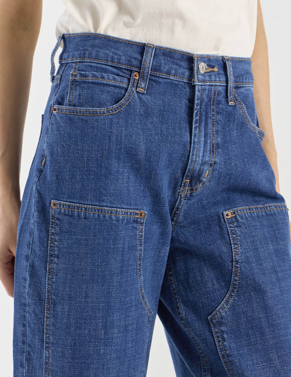 Jeans barrel cintura para mujer 4