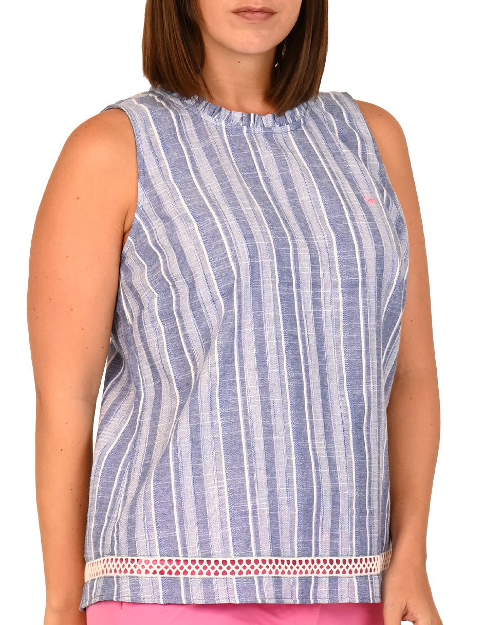 Blusa sin manga para mujer 4