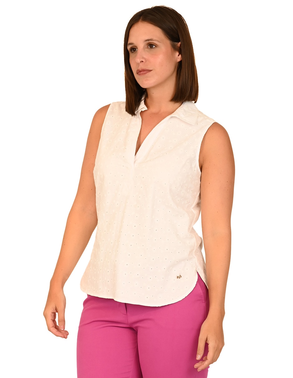 Blusa sin manga para mujer