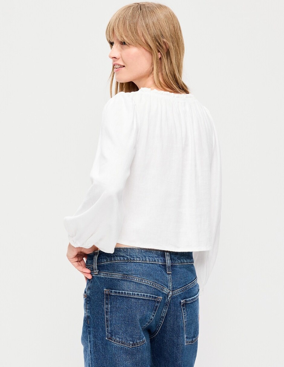 Blusa Old Navy manga larga para mujer 2