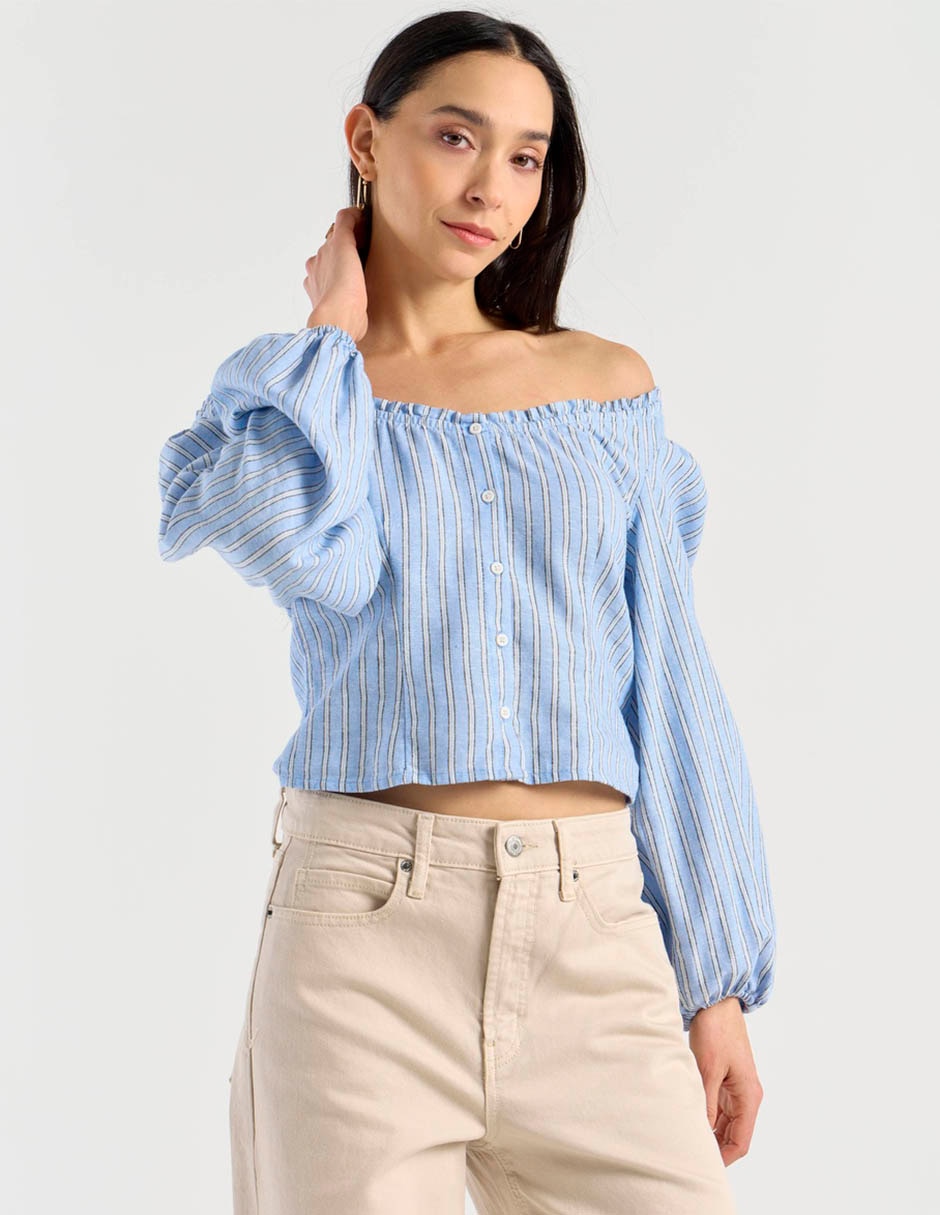 Blusa manga larga para mujer 2