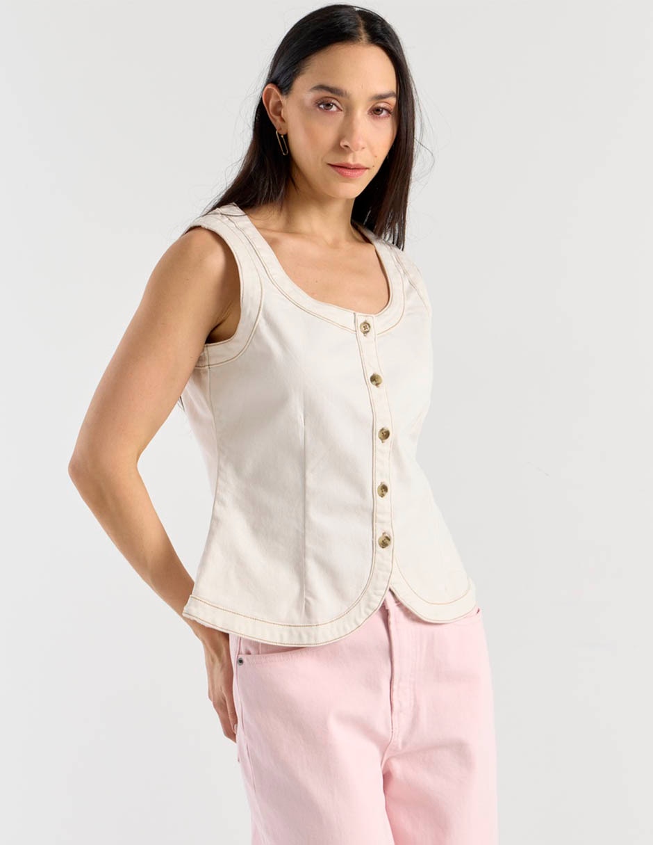 Chaleco de algodón para mujer 2