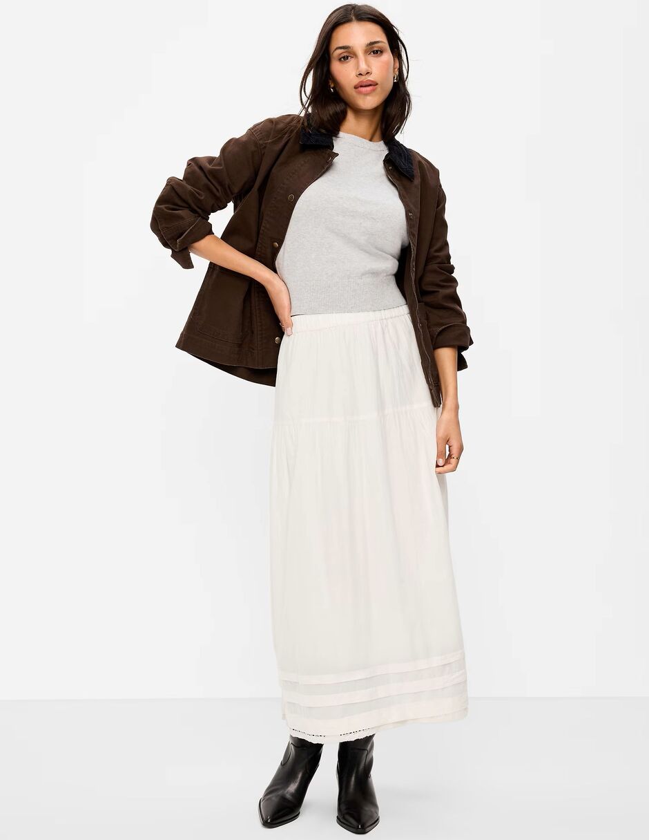 FALDA OLD NAVY 886489 CROP, M, BEIGE