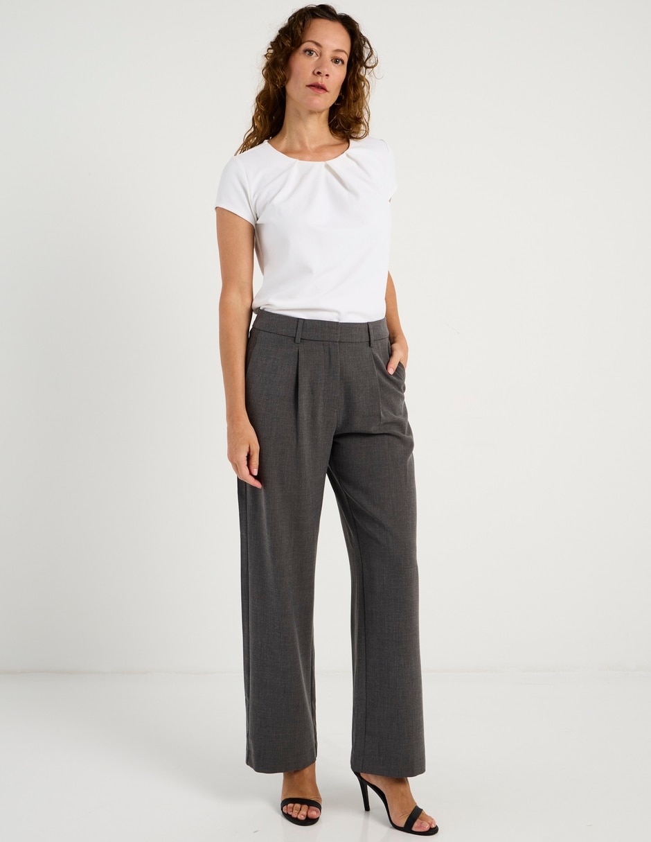 Pantalón relaxed wide leg para mujer 2