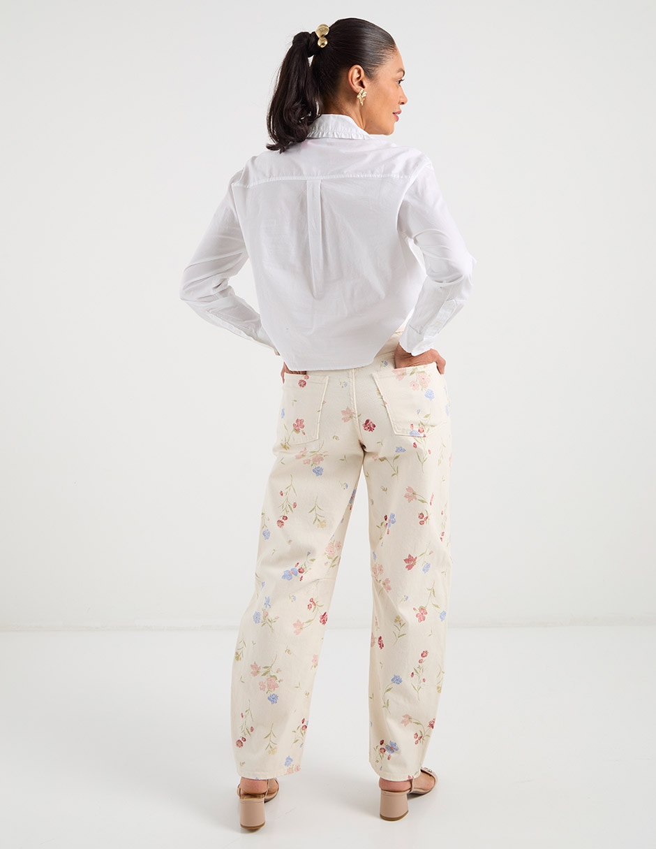 Jeans straight cintura para mujer 6