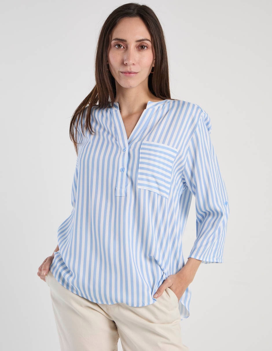 Blusa manga 3/4 para mujer