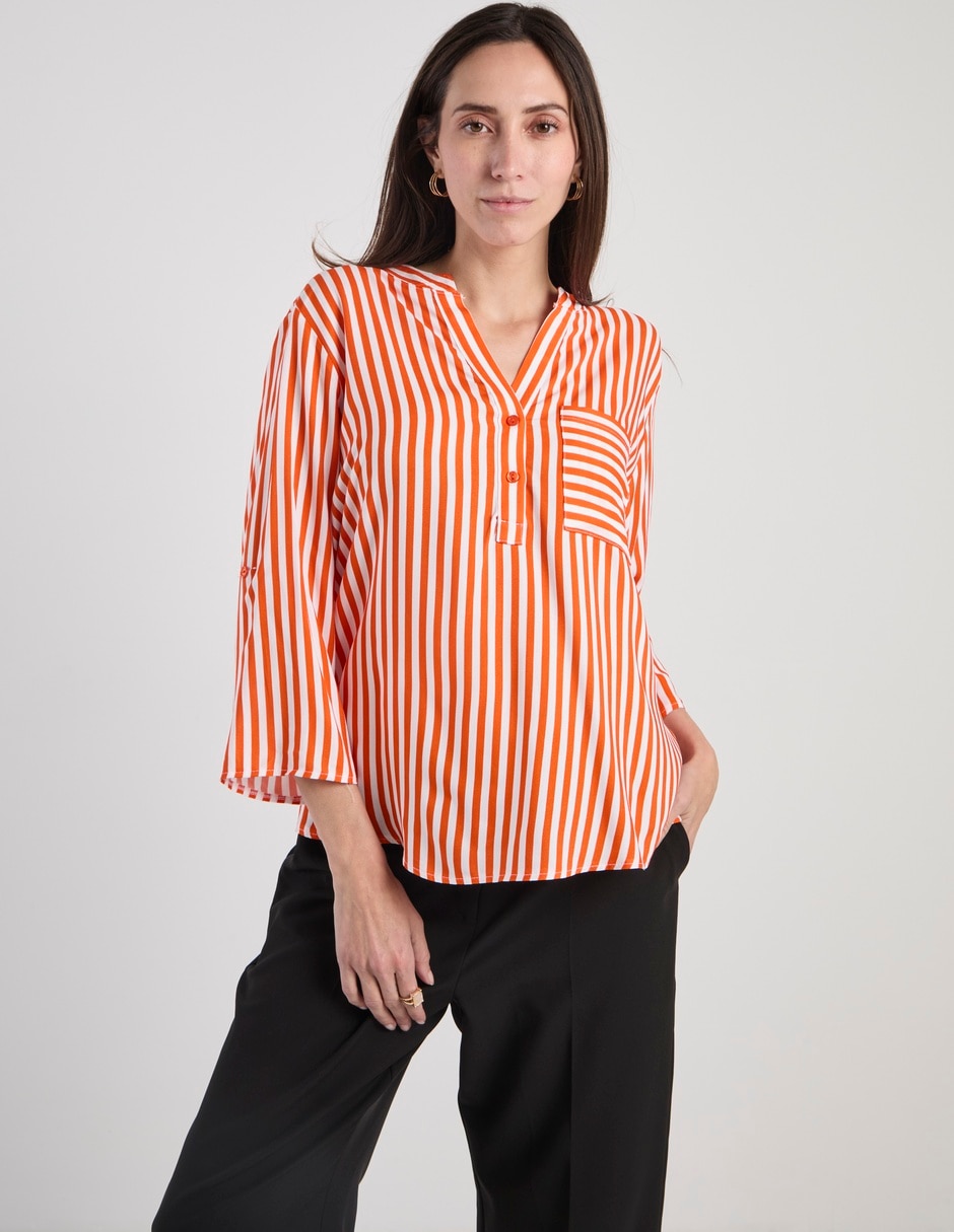 Blusa manga 3/4 para mujer Blusa manga 3/4 para mujer