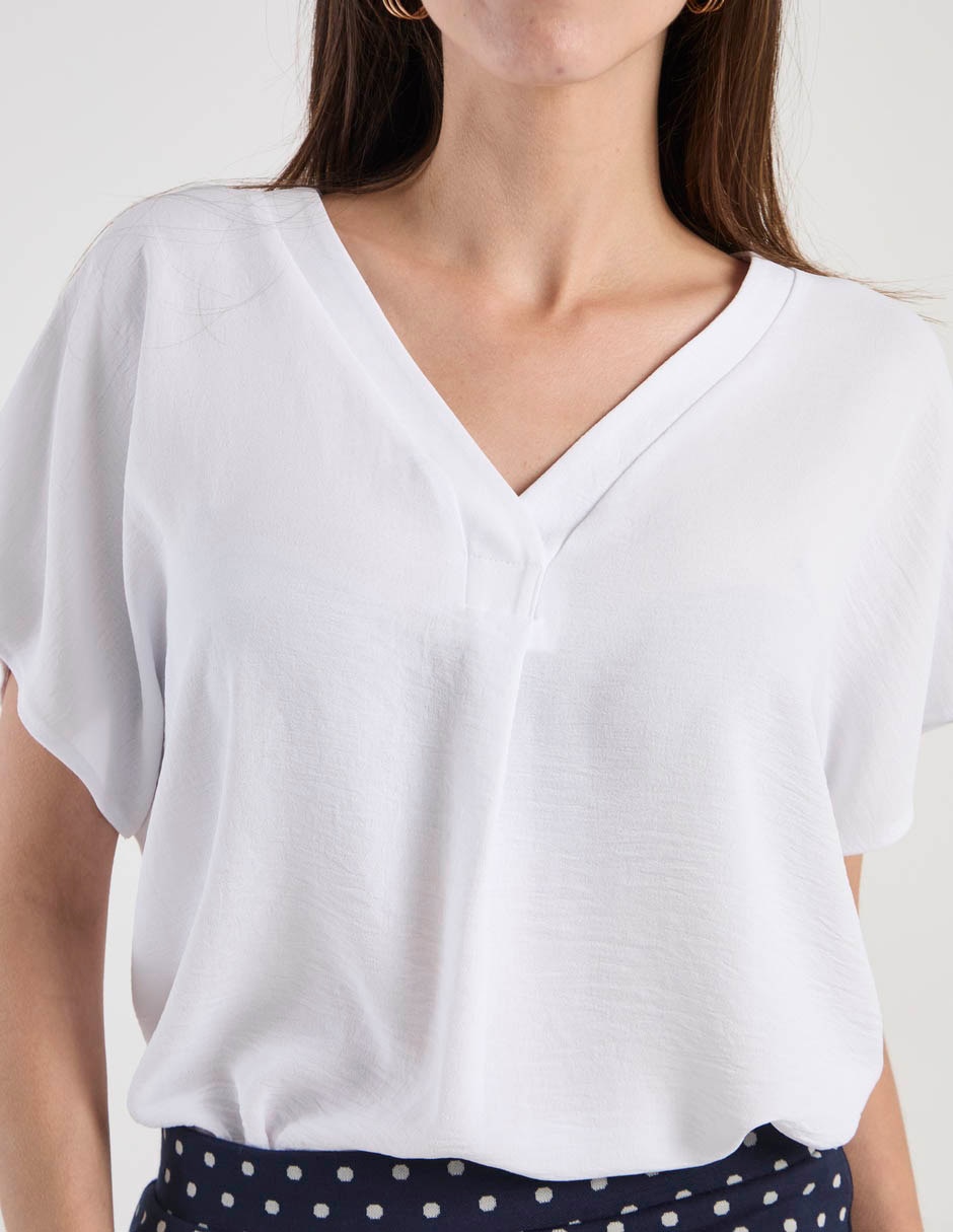Blusa manga corta para mujer 4