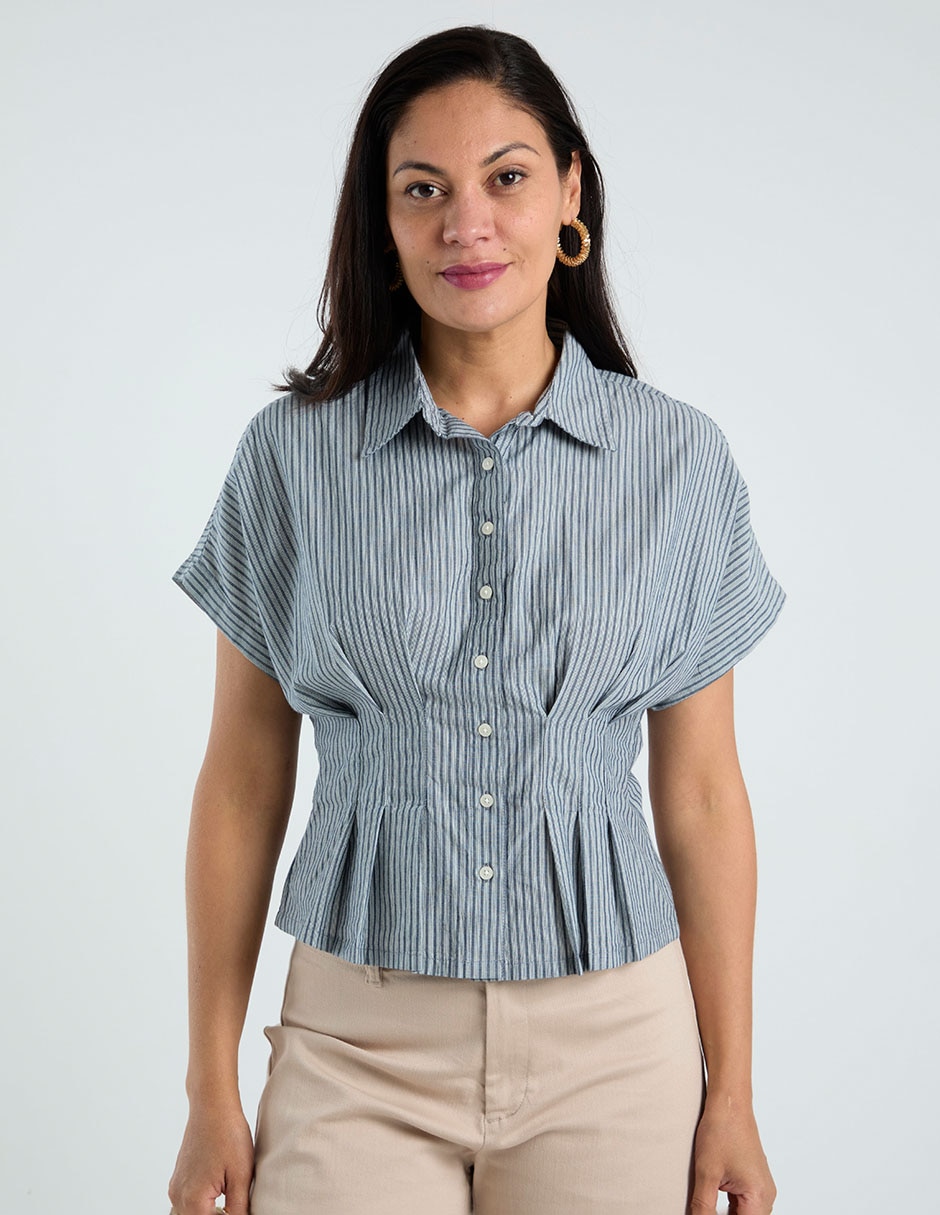 Blusa manga corta para mujer