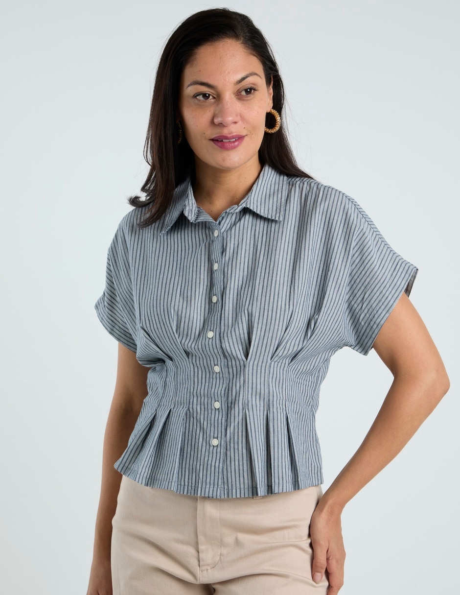 Blusa manga corta para mujer 4