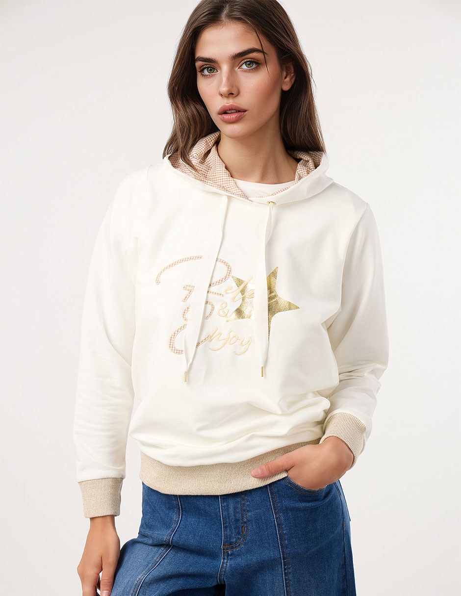 Sudadera con capucha para mujer