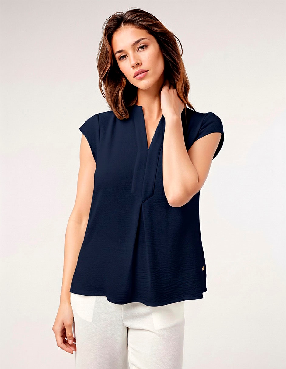 Blusa manga corta para mujer