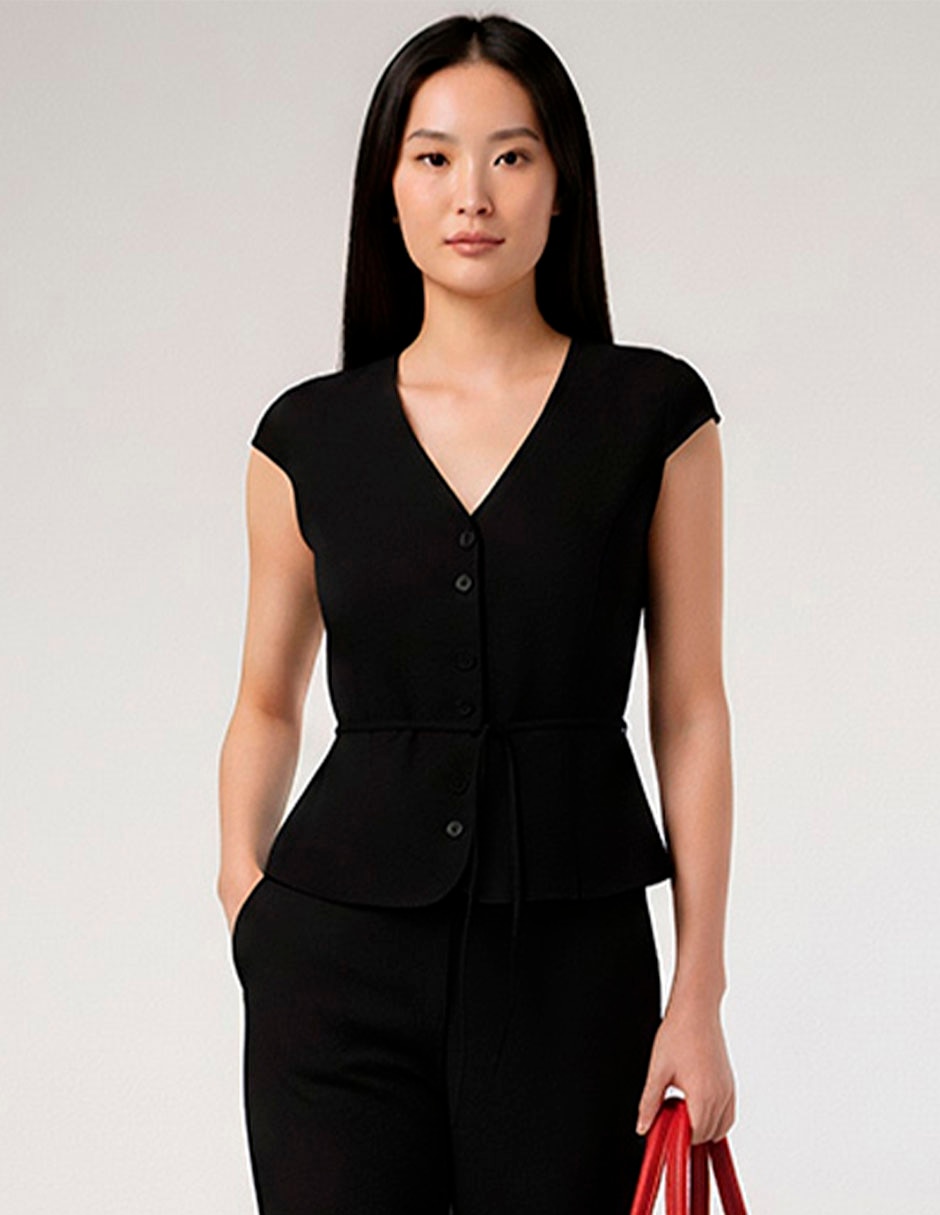 Blusa manga corta para mujer