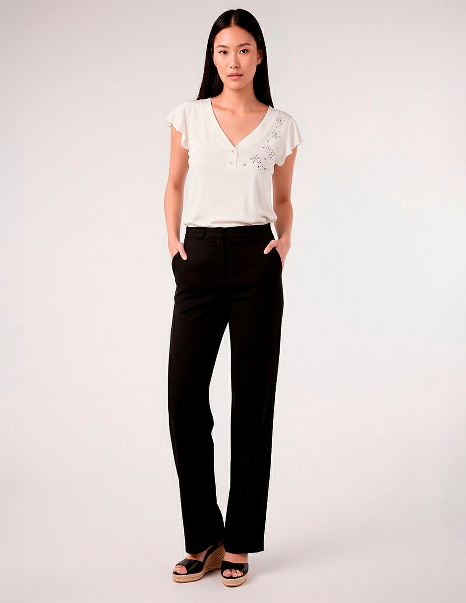 Pantalón relaxed straight para mujer Pantalón relaxed straight para mujer