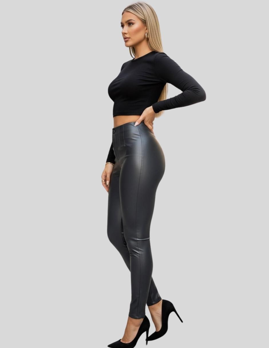 "legging/ set legging" malabis "a la (si aplica)" cintura alta "con" botón "para mujer"