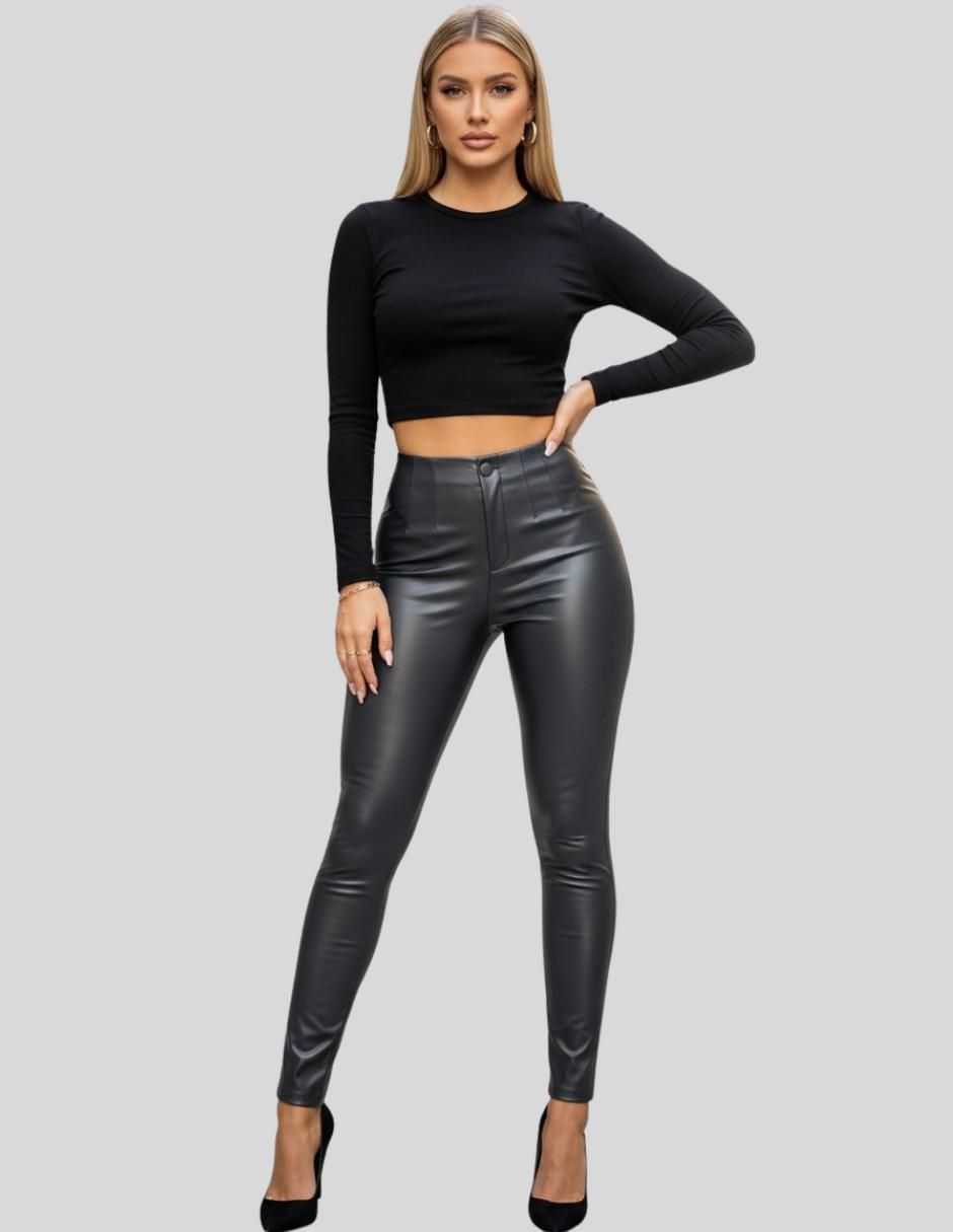 "legging/ set legging" malabis "a la (si aplica)" cintura alta "con" botón "para mujer"