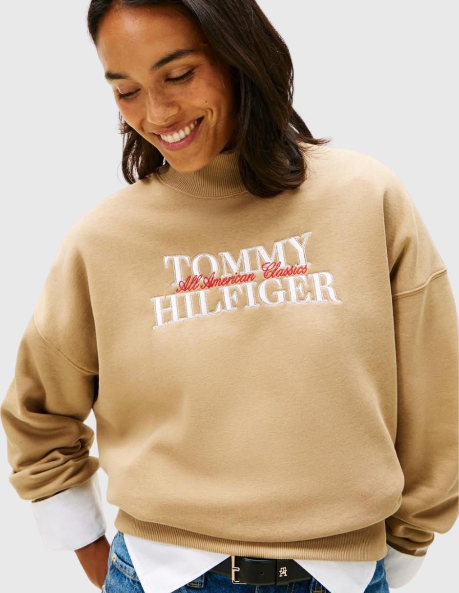 "sudadera" "con" sin diseño tommy hilfiger no aplica "para mujer"