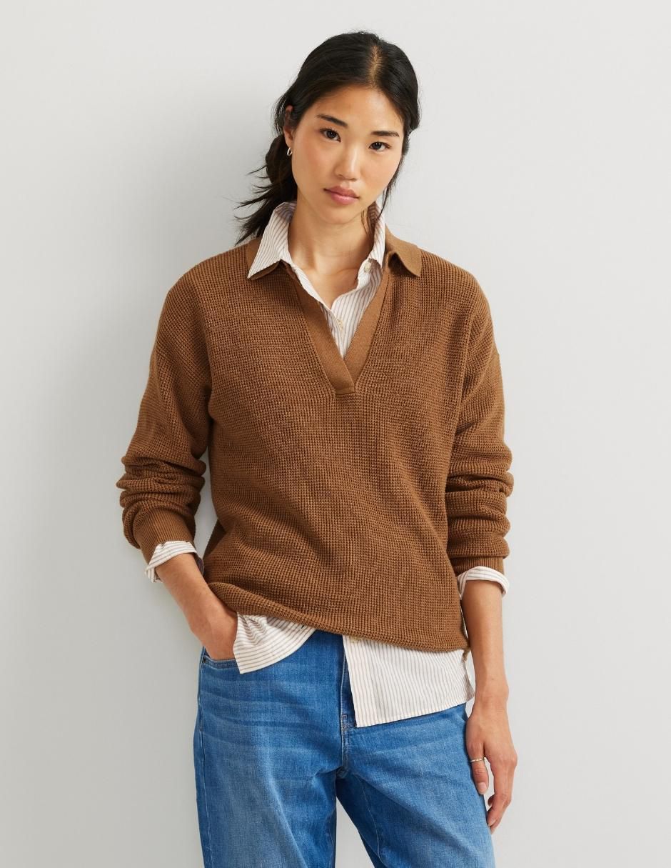 Suéter cuello abierto para mujer Suéter cuello abierto para mujer