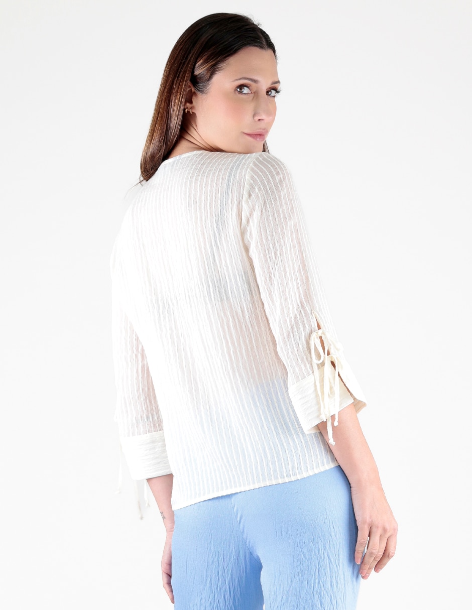 Blusa manga 3/4 para mujer 5