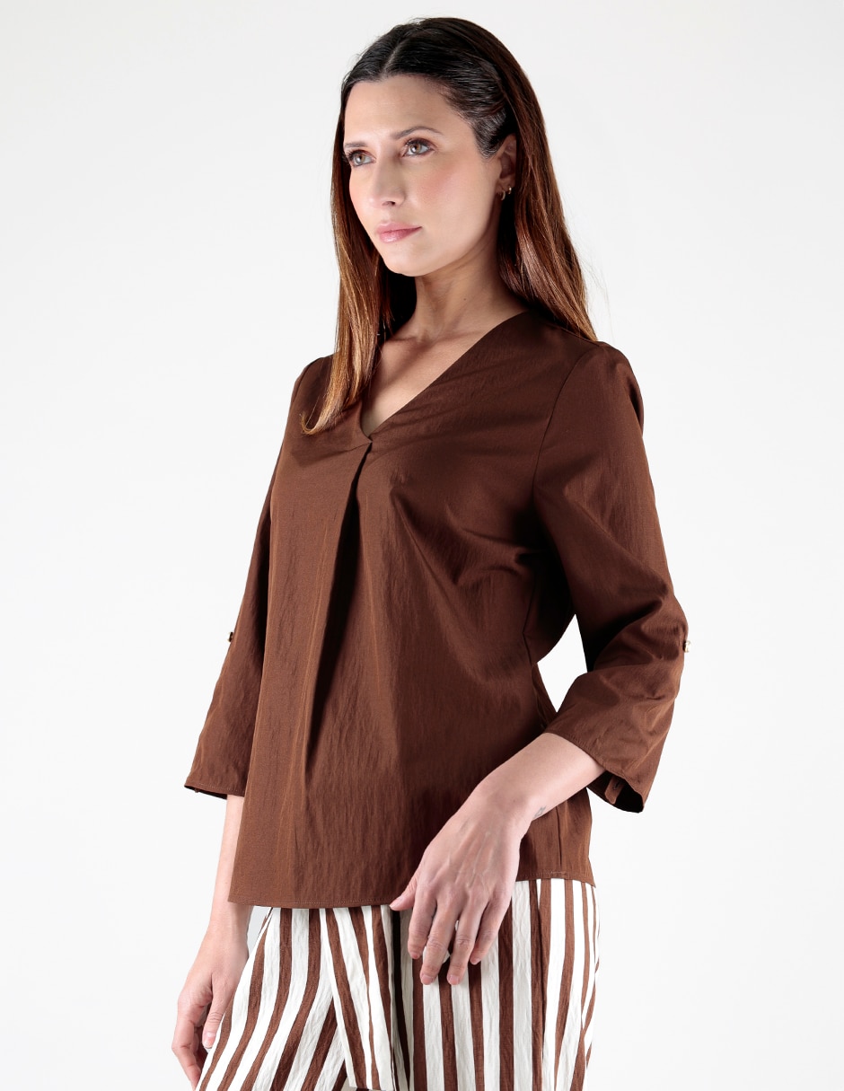 Blusa manga 3/4 para mujer