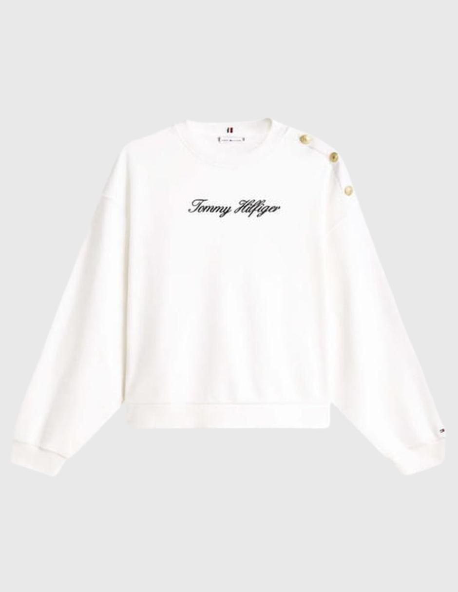 "sudadera" "con" sin diseño tommy hilfiger sin colección "para mujer"