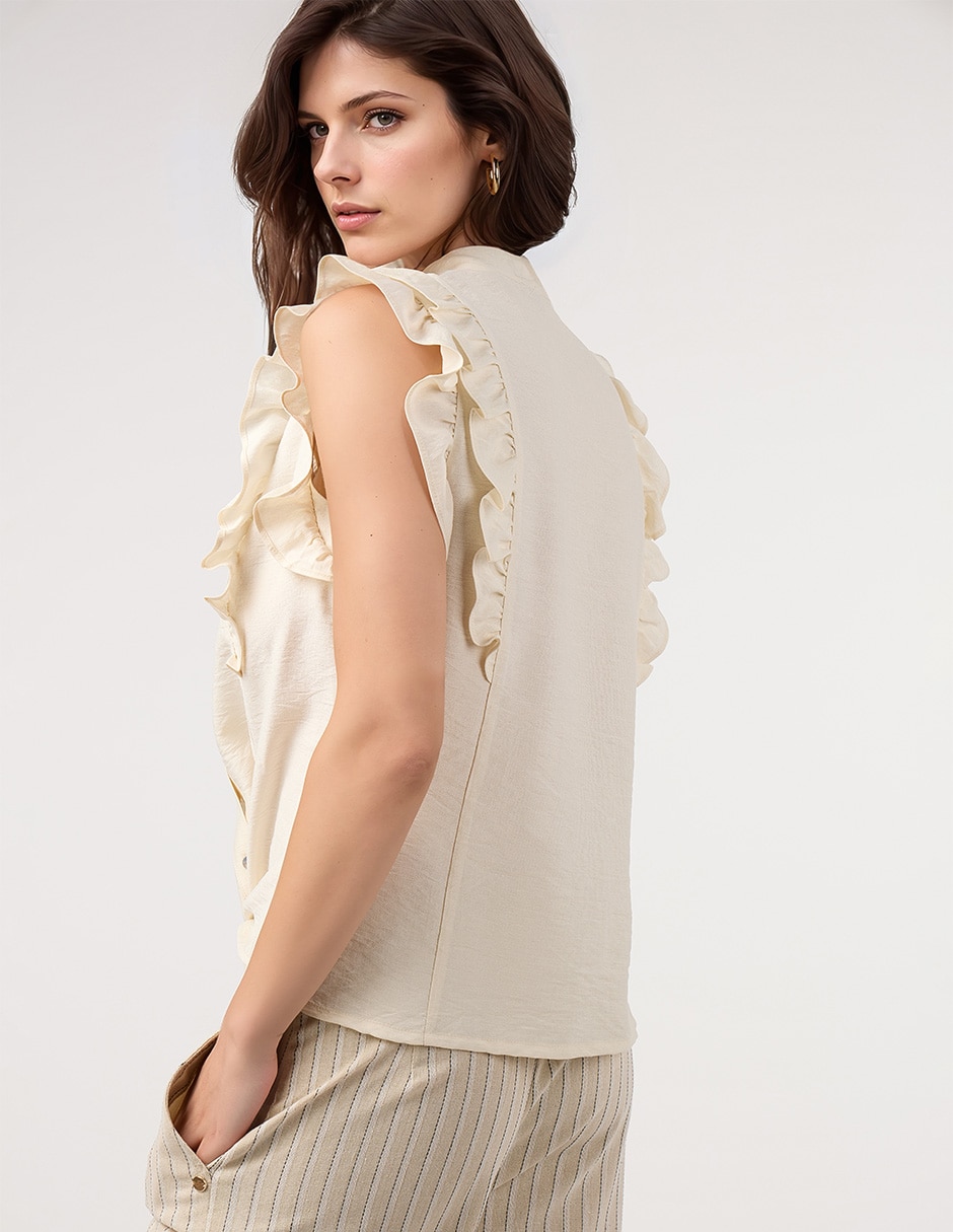 Blusa sin mangas para mujer 2