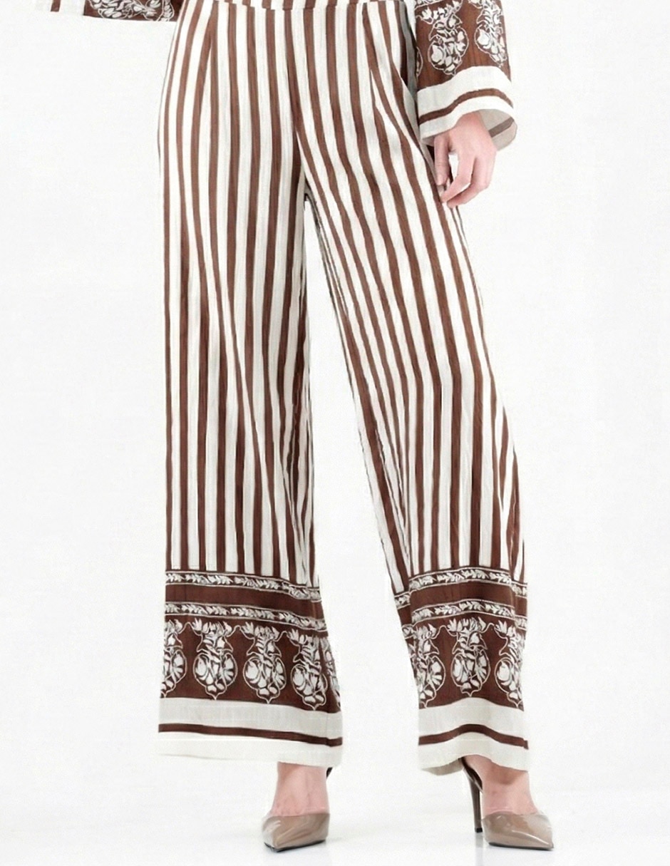 Pantalón relaxed wide leg para mujer