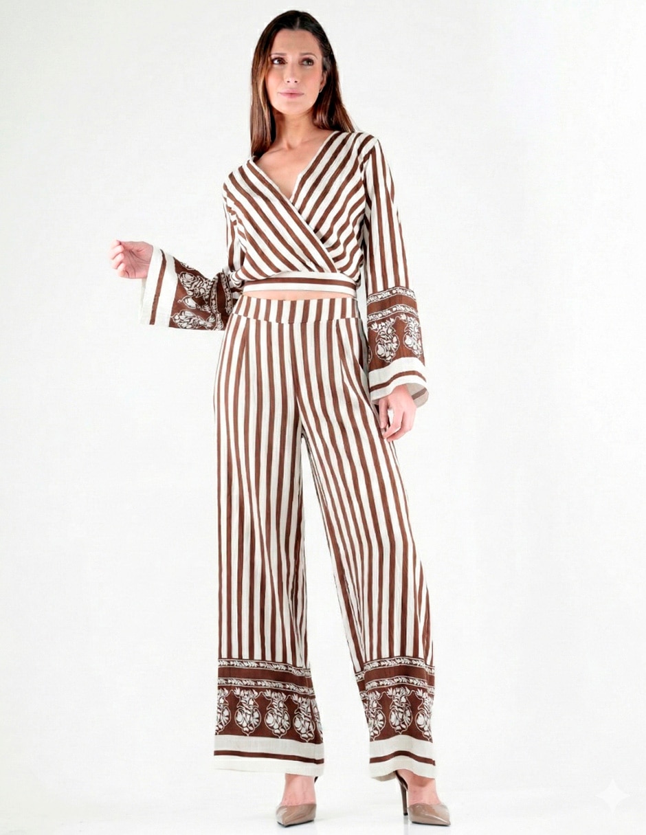 Pantalón relaxed wide leg para mujer 6