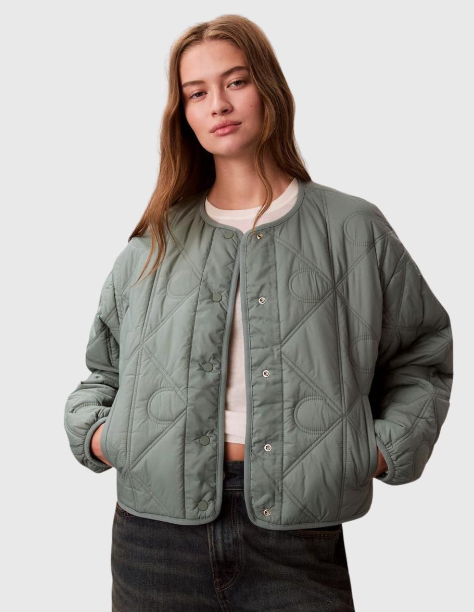 Chamarra acolchada impermeable para mujer