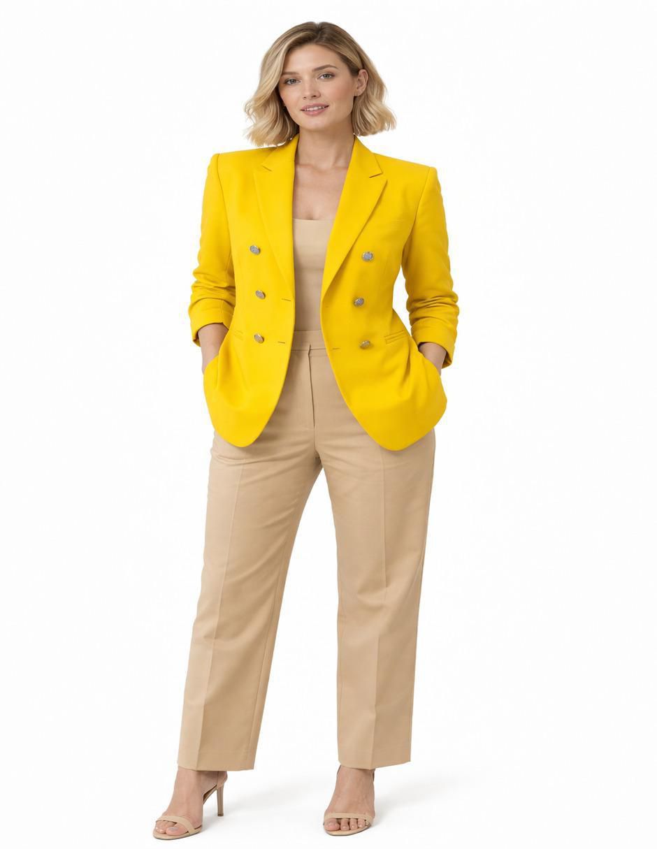 "blazer" casual pecana