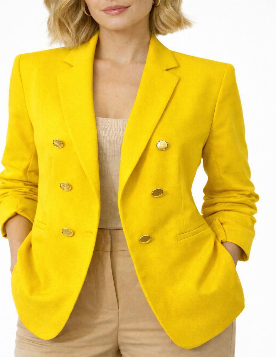 "blazer" casual pecana