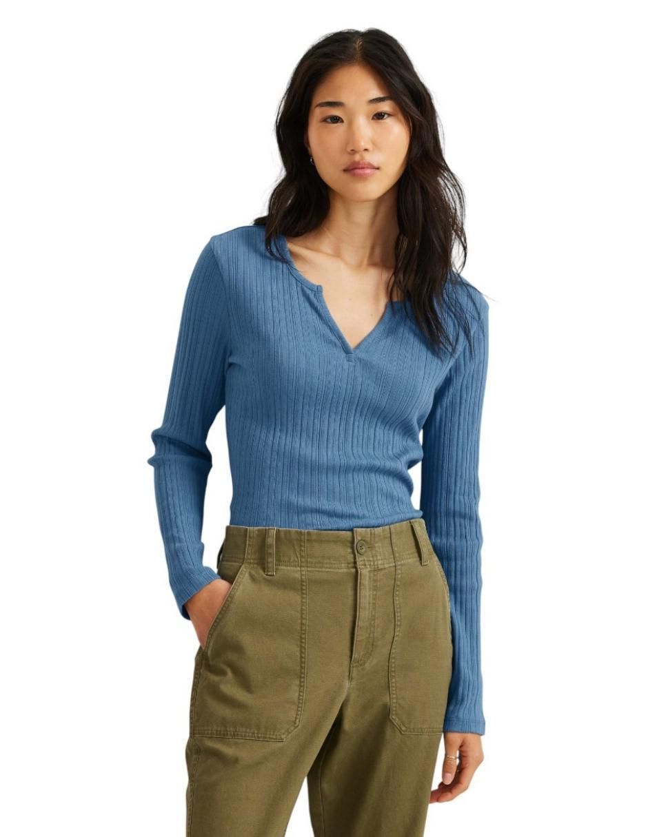 Blusa manga larga para mujer