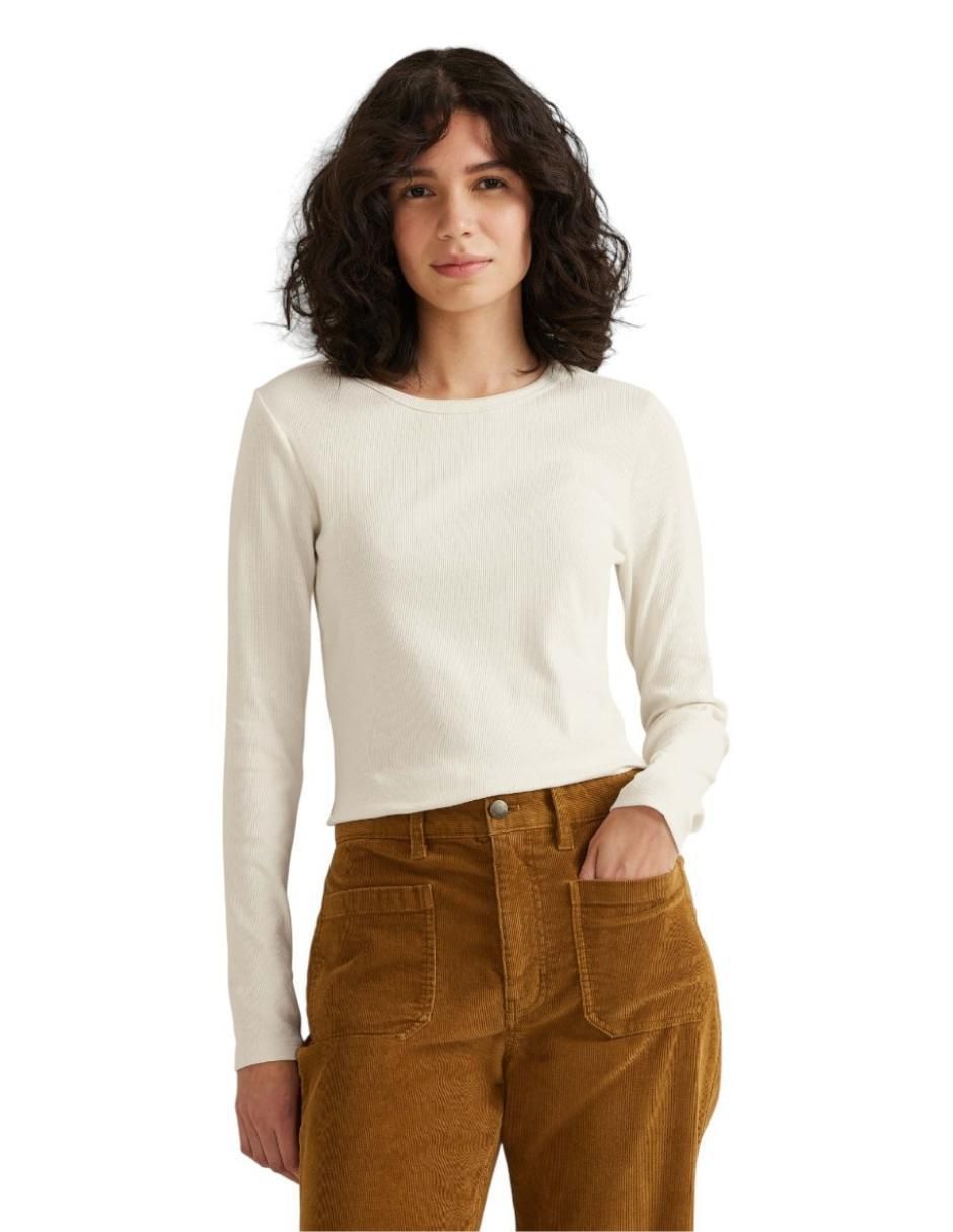 Blusa manga larga para mujer