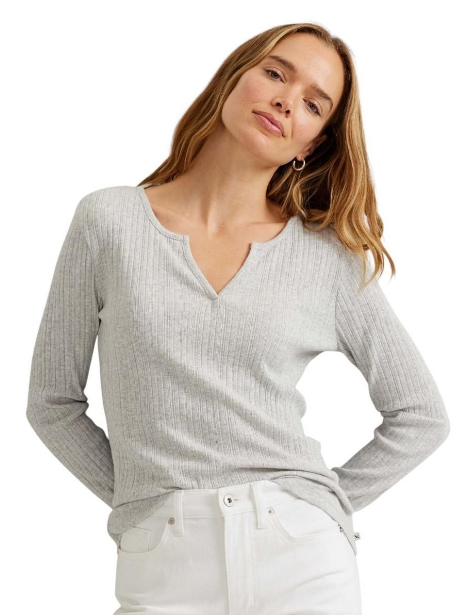 Blusa manga larga para mujer