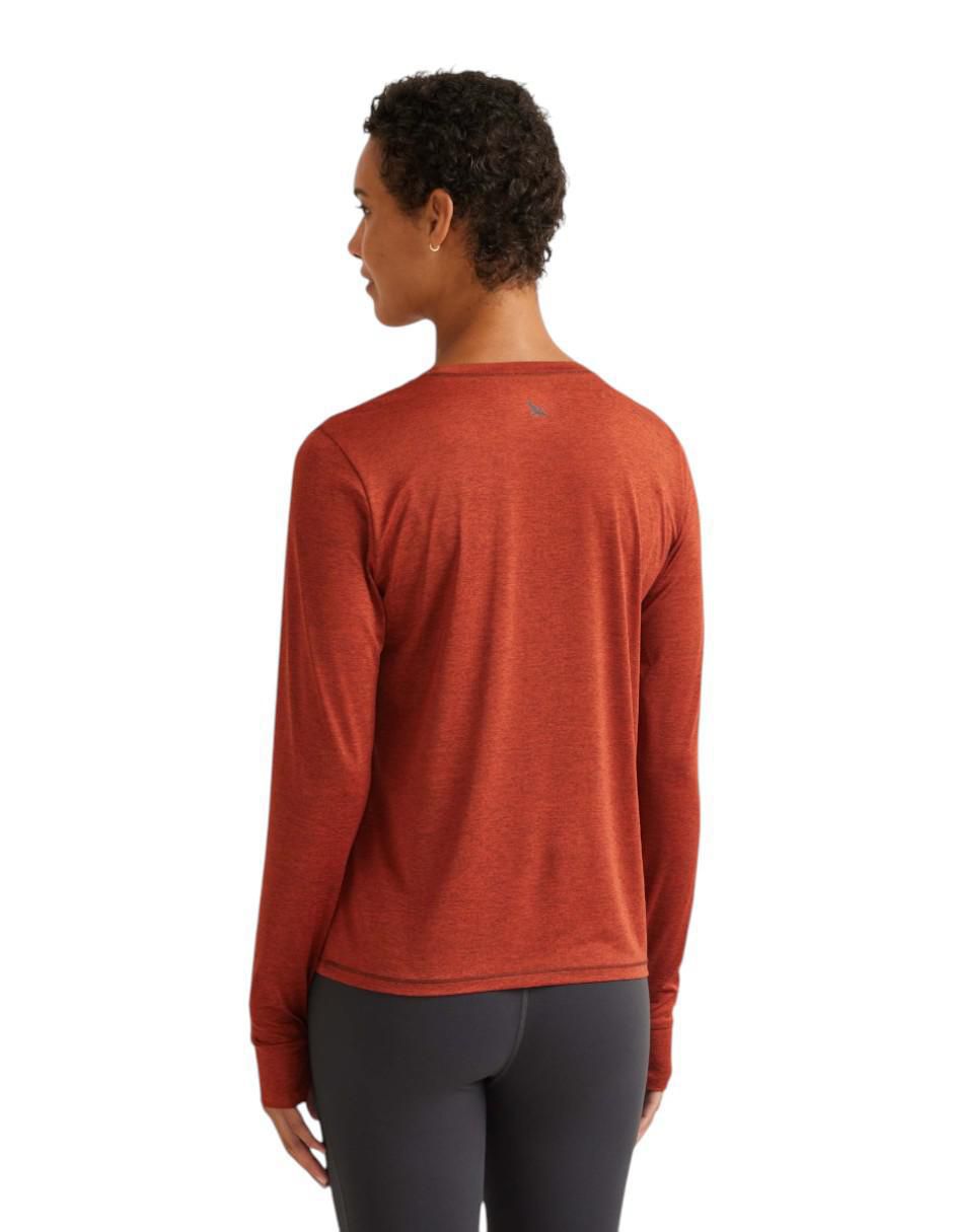 "manga" larga eddie bauer reso stretch "cuello" redondo "para mujer"
