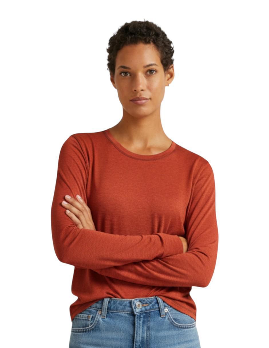 "manga" larga eddie bauer reso stretch "cuello" redondo "para mujer"
