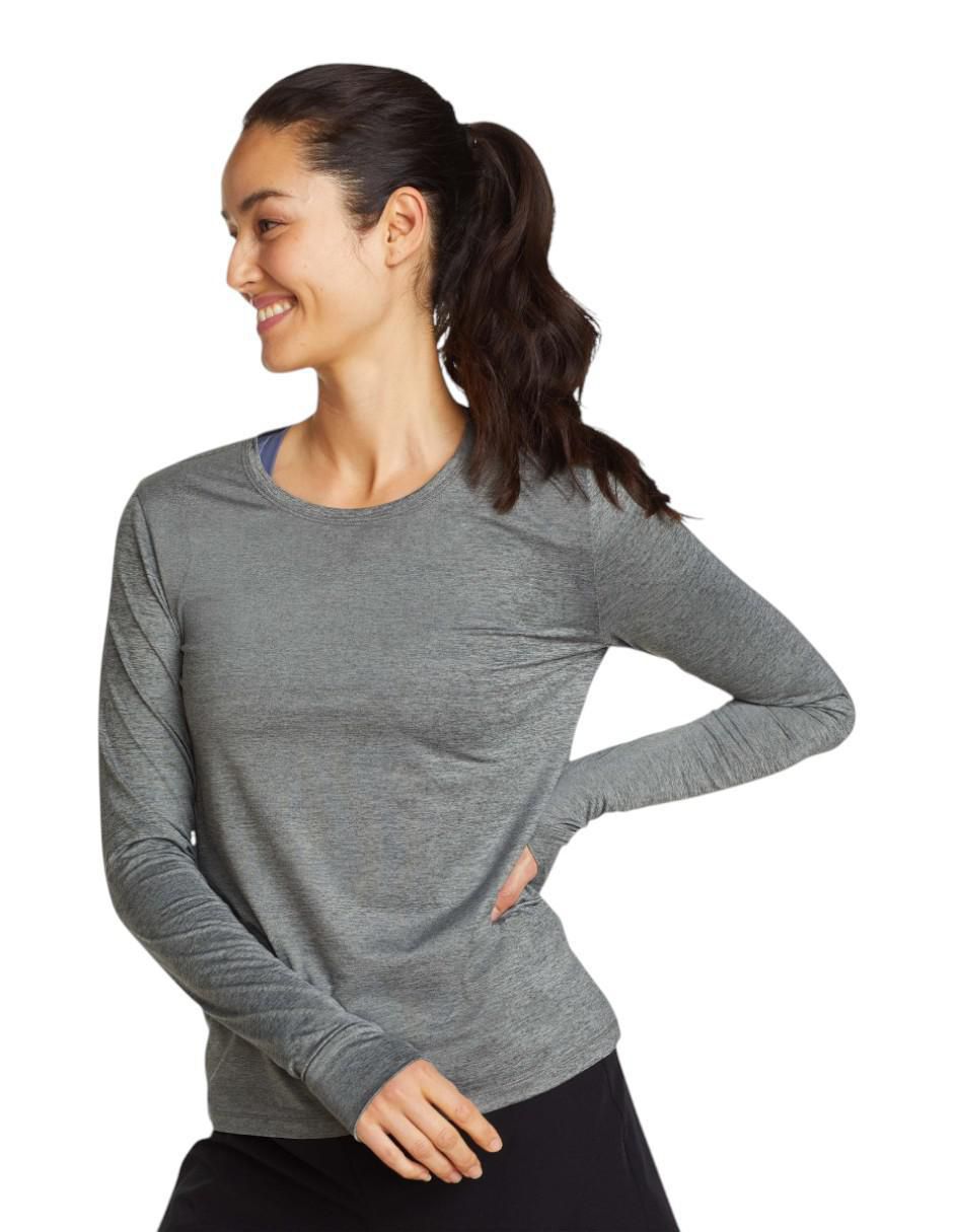 Playera manga larga Reso Stretch cuello redondo para mujer 3