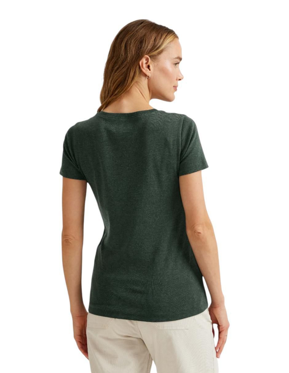 Playera manga corta cuello redondo para mujer 2