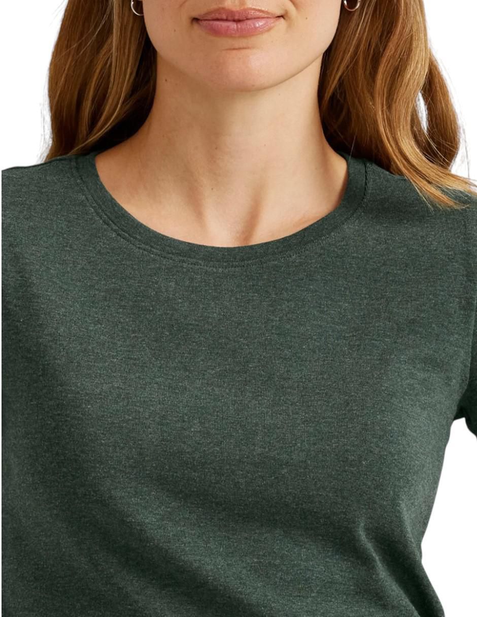 Playera manga corta cuello redondo para mujer 3