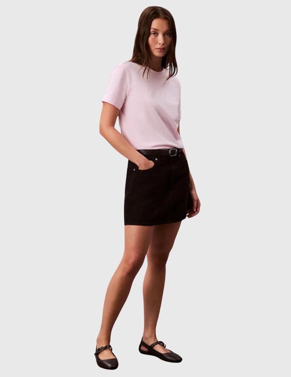 Playera manga corta cuello redondo para mujer 3
